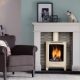 Dru Global Beau Conventional Flue Freestanding Gas Stove in White